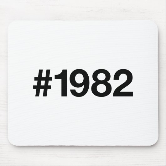 1982 Hashtag 43 Geburtstag Jahrestag Mousepad (Vorne)