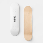 1982 Hashtag 43 Geburtstag Jahrestag Skateboard (Vorderseite)