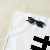 1982 Hashtag 43 Geburtstag Jahrestag Strandtuch (Beispiel)