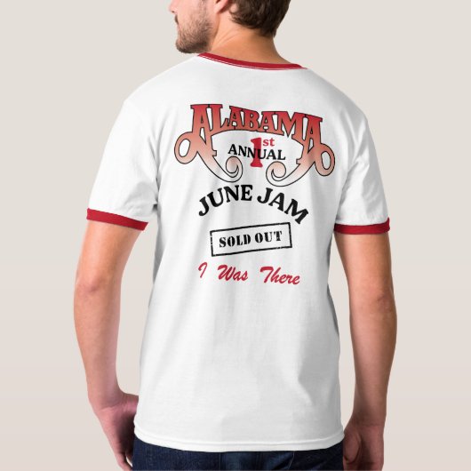 1982 Jam Vintag Ringer-T - Shirt (Schwarz voll)