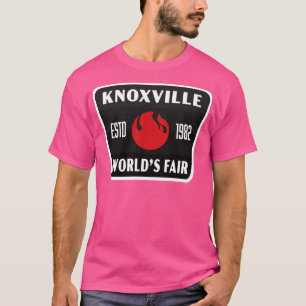 1982 Knoxville Worlds Fair Retro Abzeichen Black T-Shirt