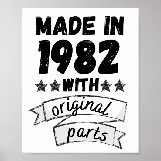 1982 mit Originalteilen hergestellt, Poster (Vorne)