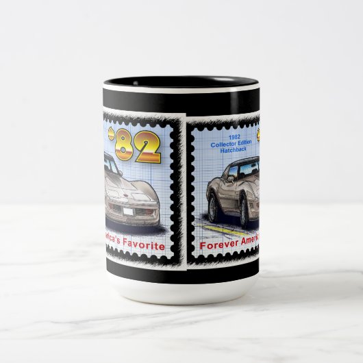 1982 Sonderausgabe Korvette Zweifarbige Tasse (Mittel)
