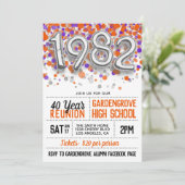 1982 Uni-Wiedersehen Einladung (Stehend Vorderseite)