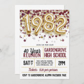 1982 Uni-Wiedersehen Einladung (Vorne/Hinten)