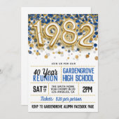 1982 Uni-Wiedersehen Einladung (Vorne/Hinten)