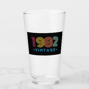 1982 Vintage Bierglas-Geschenk Glas