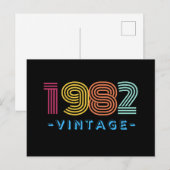1982 Vintage Postkarte - Retro- (Vorne/Hinten)