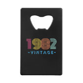 1982 Vintager Flaschenöffner - Retro- Geschenk (Rückseite)