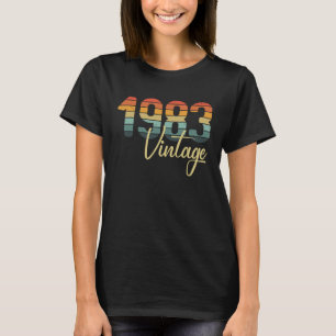 1983 Alle Originalteile B Tag Vintag Retro Sonnenu T-Shirt