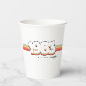 1983 Die Geburt von Legenden Pappbecher (Vorderseite)