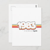 1983 Die Geburt von Legenden Postkarte (Vorne/Hinten)