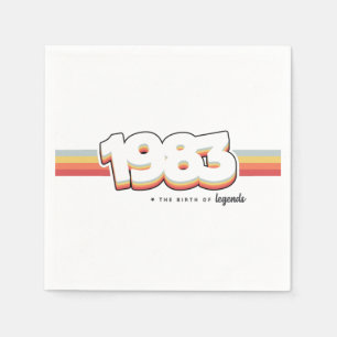 1983 Die Geburt von Legenden Serviette