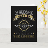 1983 Geborener Geburtstag Vintag Karte (Gelbe Blume)