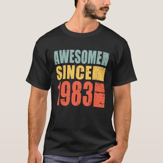 1983 Geburtstag Phantastisch seit 1983 T-Shirt (Vorderseite)