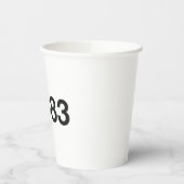 1983 Hashtag 42 Geburtstagsfeier Pappbecher (Links)