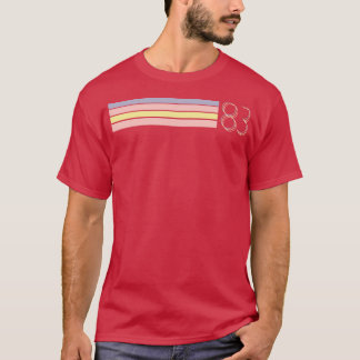1983 Retro-Streifen T-Shirt