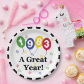 1983 Teller zum Geburtstag eines großen Jahres (Party)