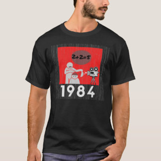 1984 2+2=5 George Orwell Buch Inspiriert Dystopian T-Shirt