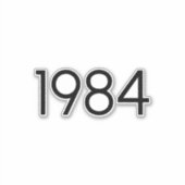 1984 AUFKLEBER (Vorderseite)