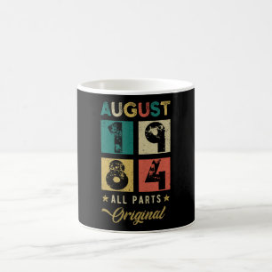 1984 August Geburtstag Retro Kaffeetasse