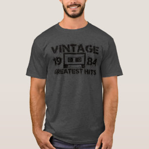 1984 Beste Treffer Vintag Black T-Shirt