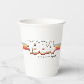 1984 Die Geburt von Legenden Pappbecher (Vorderseite)