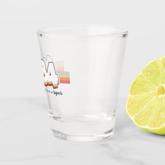 1984 Die Geburt von Legenden Schnapsglas (Rechts)