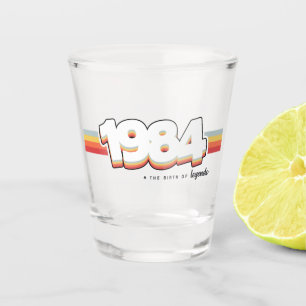 1984 Die Geburt von Legenden Schnapsglas