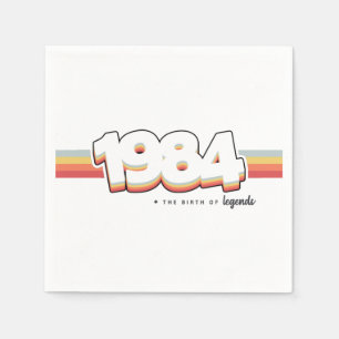1984 Die Geburt von Legenden Serviette