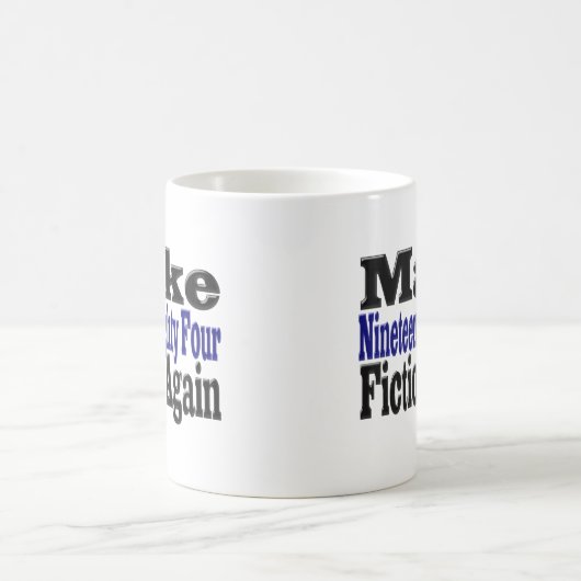 1984 Fiktion wieder Halbtext Kaffeetasse (Mittel)