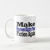 1984 Fiktion wieder Halbtext Kaffeetasse (Links)