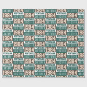 1984 geboren geschenkpapier (Flach)