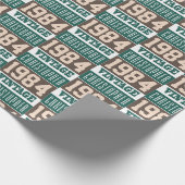 1984 geboren geschenkpapier (Ecke)