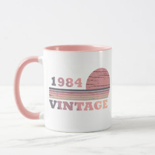 1984 geborenes elegantes modernes vintage Geburtst Tasse