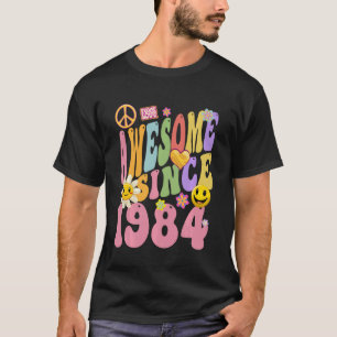 1984 Geburtstag Vintager Hippie Retro Phantastisch T-Shirt