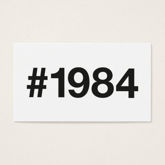 1984 Hashtag 41 Geburtstag (Vorderseite)