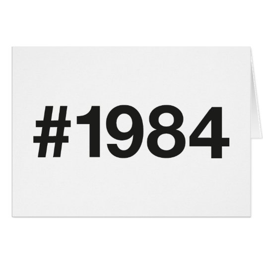 1984 Hashtag 41 Geburtstag (Vorderseite (Horizontal))