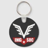 1984 INGSOC Party Logo Key Ring Schlüsselanhänger (Vorderseite)