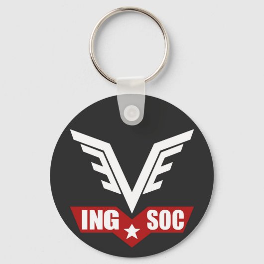 1984 INGSOC Party Logo Key Ring Schlüsselanhänger (Vorderseite)