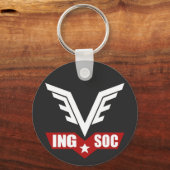 1984 INGSOC Party Logo Key Ring Schlüsselanhänger (Rückseite)