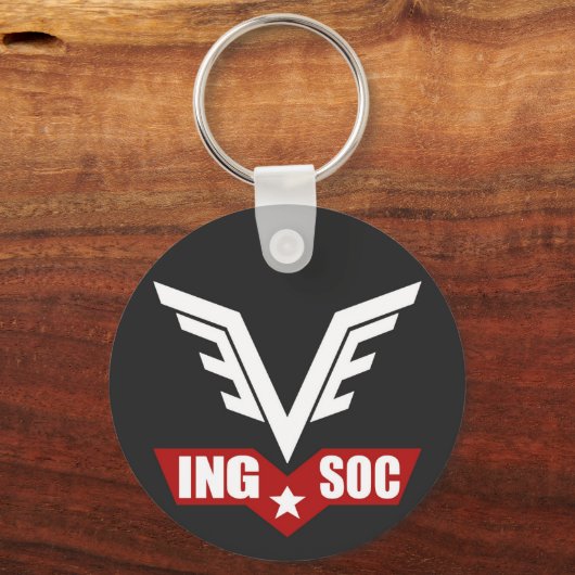 1984 INGSOC Party Logo Key Ring Schlüsselanhänger (Rückseite)