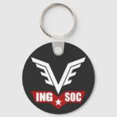 1984 INGSOC Party Logo Key Ring Schlüsselanhänger (Rückseite)