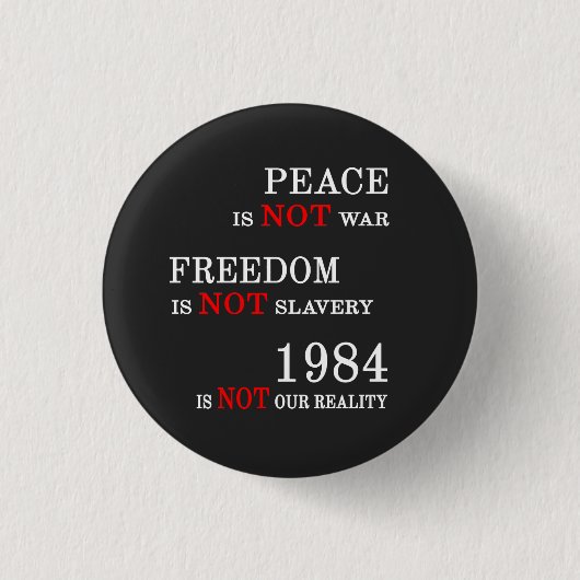 1984 Is not our Reality Button (Vorderseite)