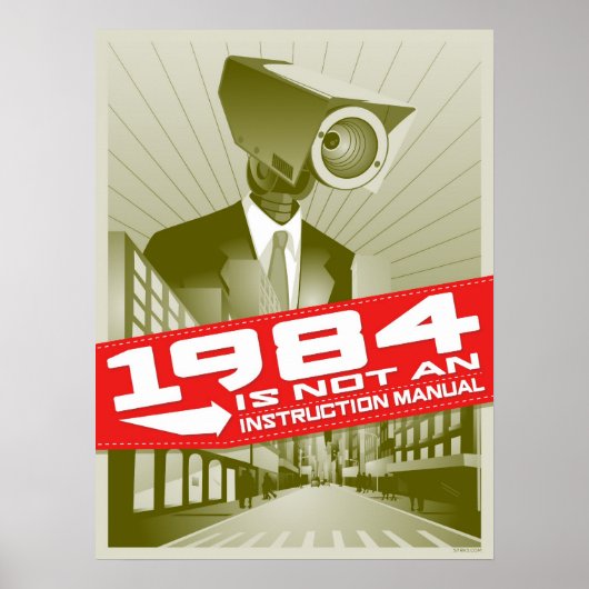 1984 ist keine Bedienungsanleitung Poster (Vorne)
