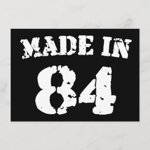 1984 Made in 84 Karte