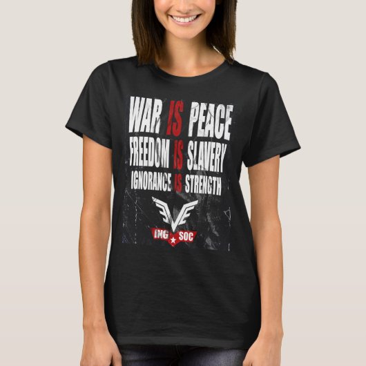 1984 Newspeak Poster-Shirt (Damen) T-Shirt (Vorderseite)
