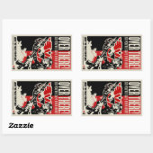 1984 Propaganda-Aufkleber Rechteckiger Aufkleber (Blatt)