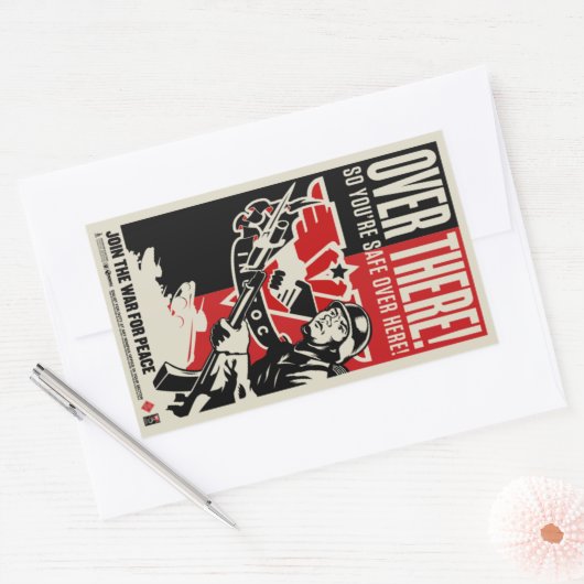 1984 Propaganda-Aufkleber Rechteckiger Aufkleber (Umschlag)