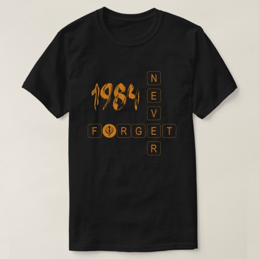 1984 Sikhs nie vergessen T-Shirt (Design vorne)